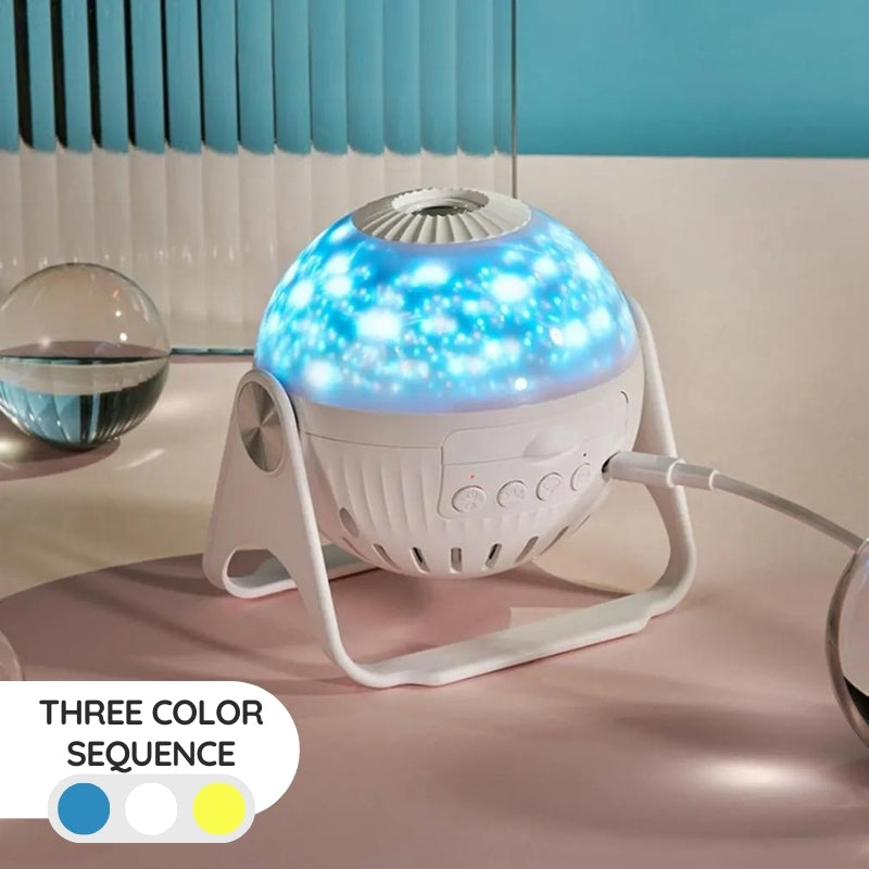 جهاز عرض النجوم جالاكسي - 7 أوضاع إضاءة - ضوء ليلي LED - يعمل عبر USB - ديكور غرفة النوم والمنزل