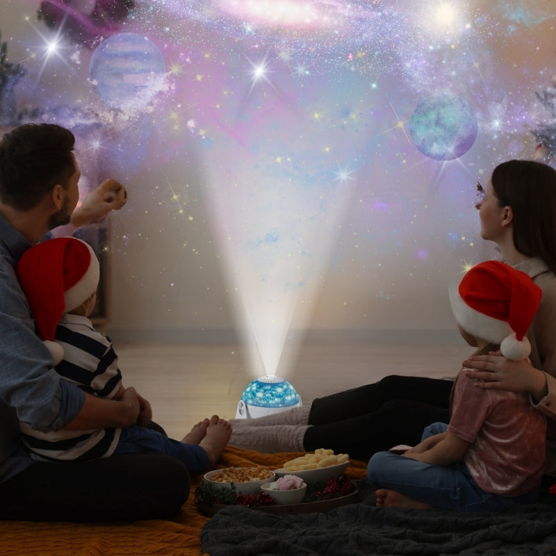 جهاز عرض النجوم جالاكسي - 7 أوضاع إضاءة - ضوء ليلي LED - يعمل عبر USB - ديكور غرفة النوم والمنزل