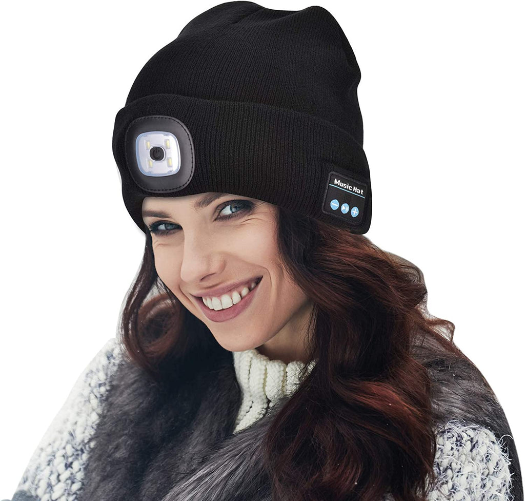 LumaBeanie Bluetooth Hue med Lys og Trådløse Hovedtelefoner