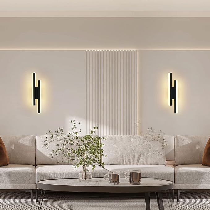 Moderne LED-væglampe – lange lyssprosser