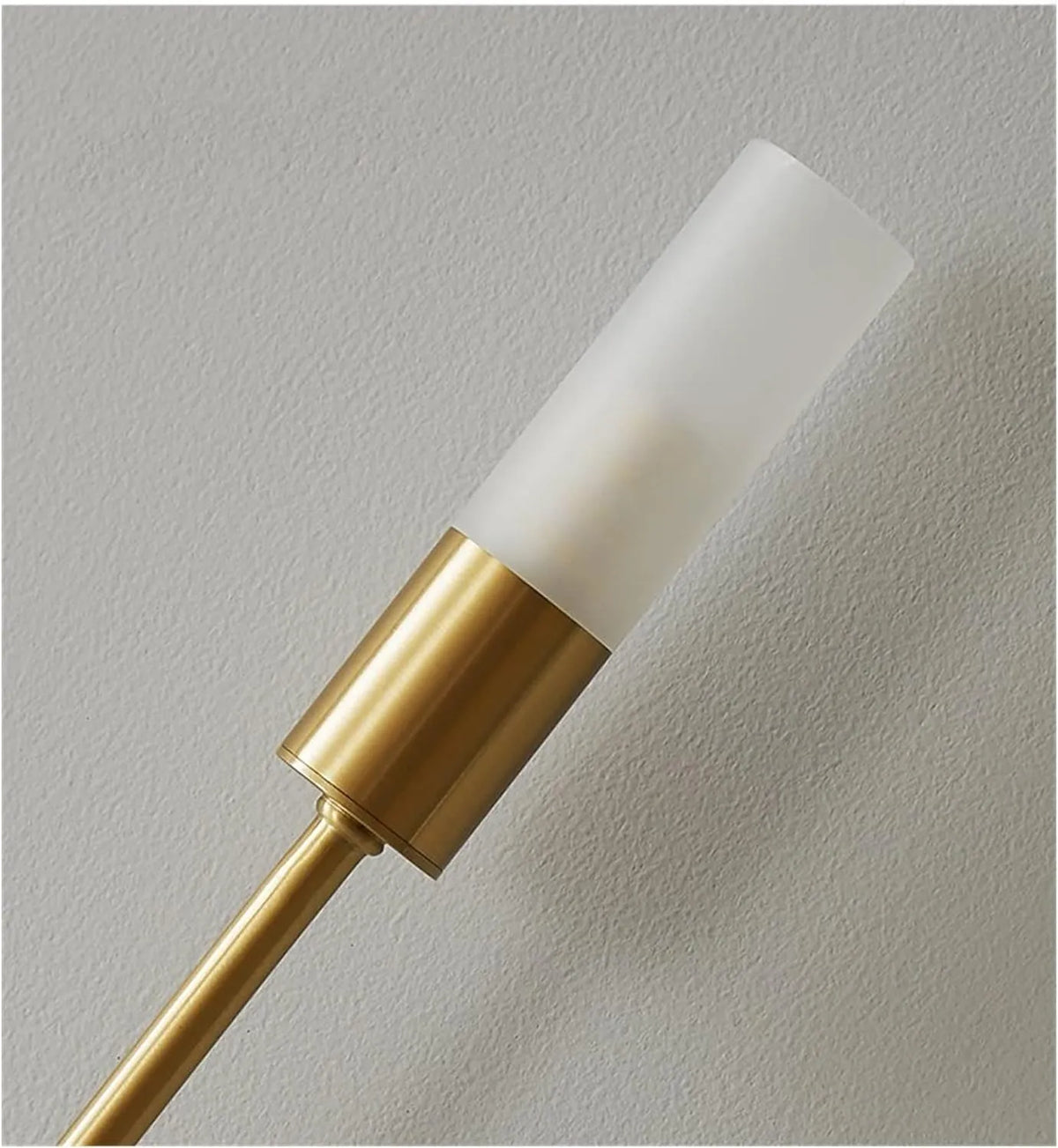Rime modern vägglampa — 2-pack i guld, LED-glödlampa ingår