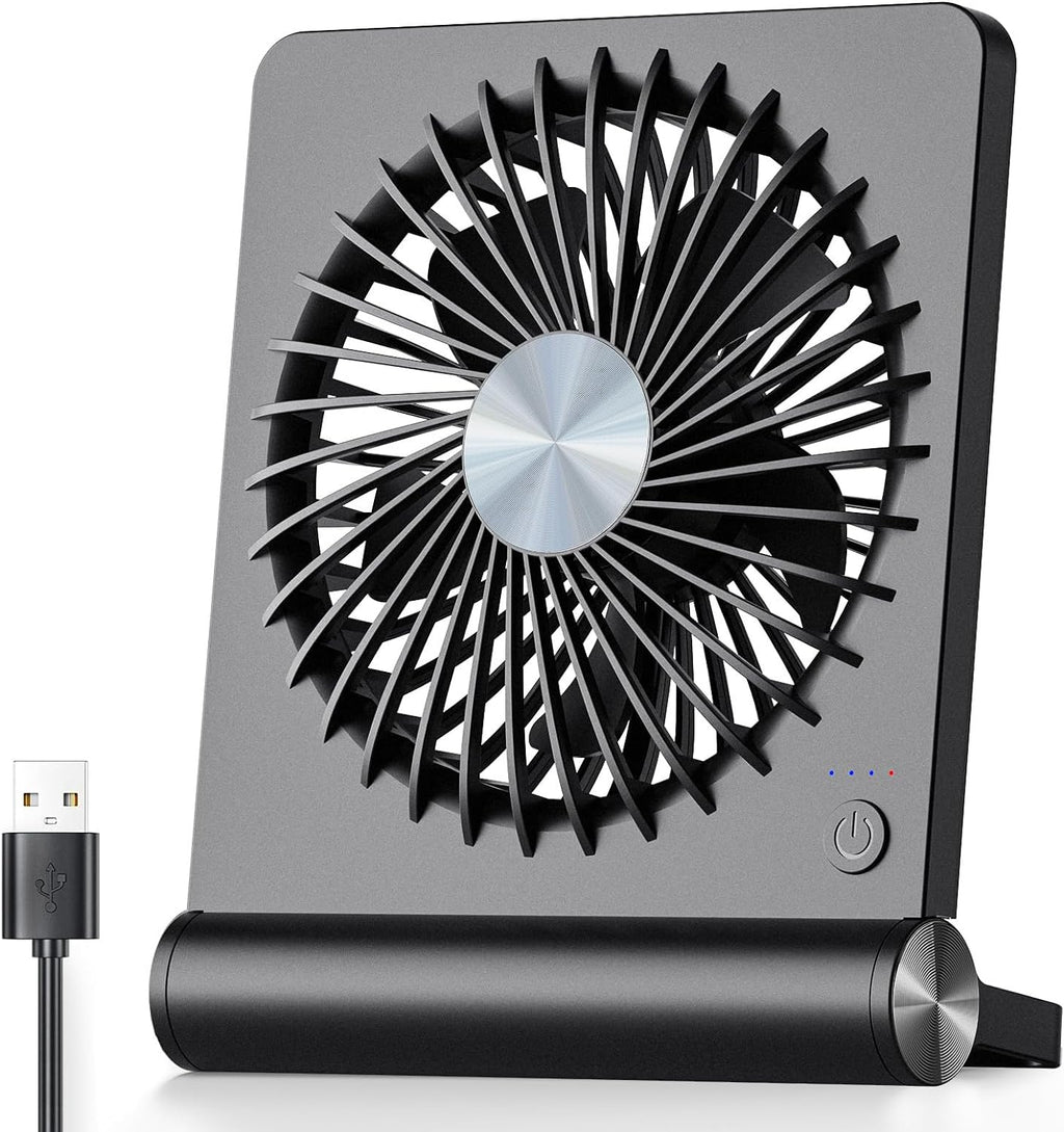 Ventilateur de table compact AeroCalm à réglage ultra pour un flux d'air paisible
