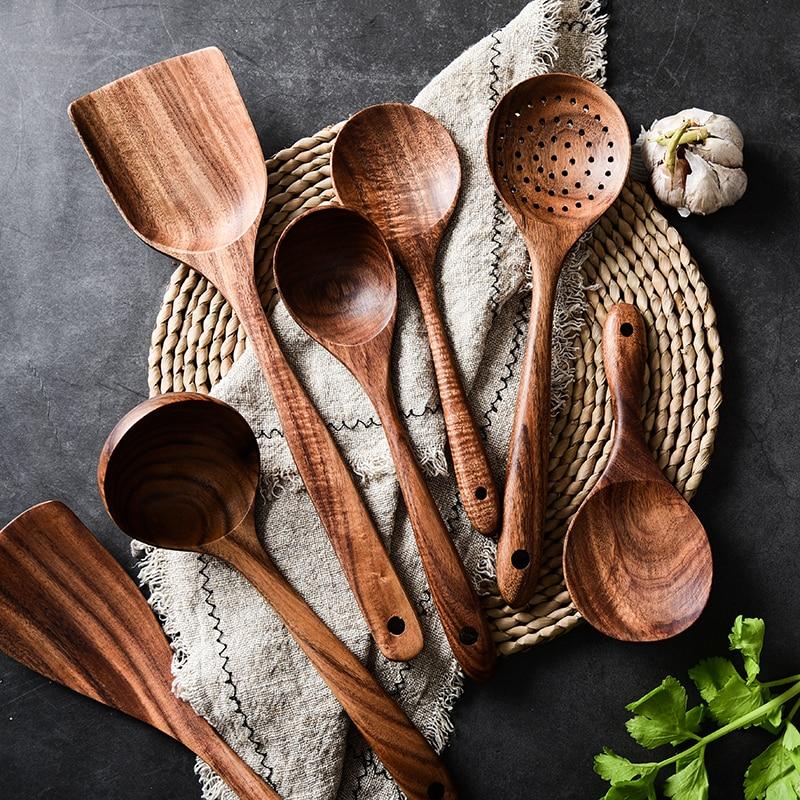 Set Peralatan Dapur Kayu Jati | Taavita