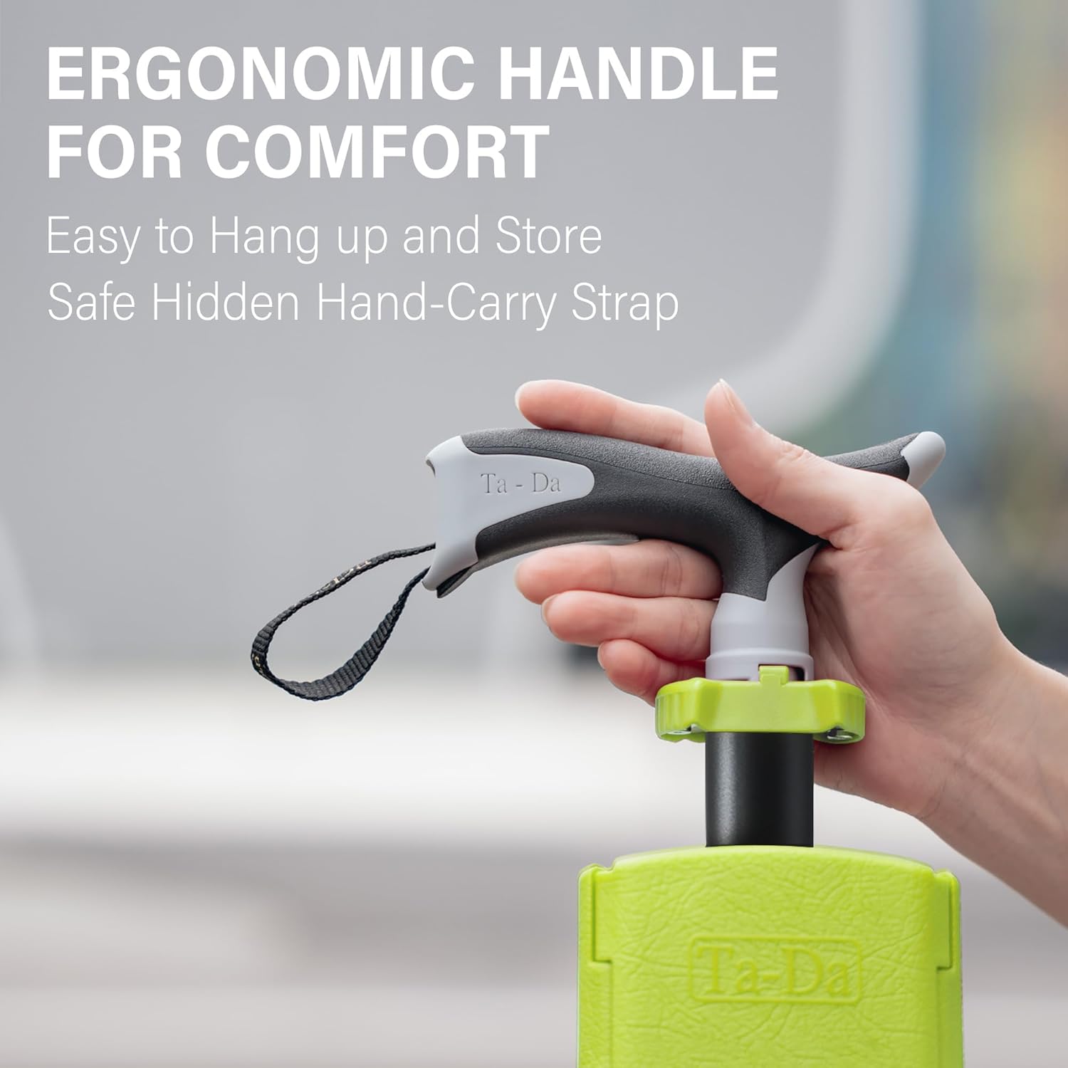 Bâton de randonnée TerraStride avec siège intégré pour un confort en déplacement