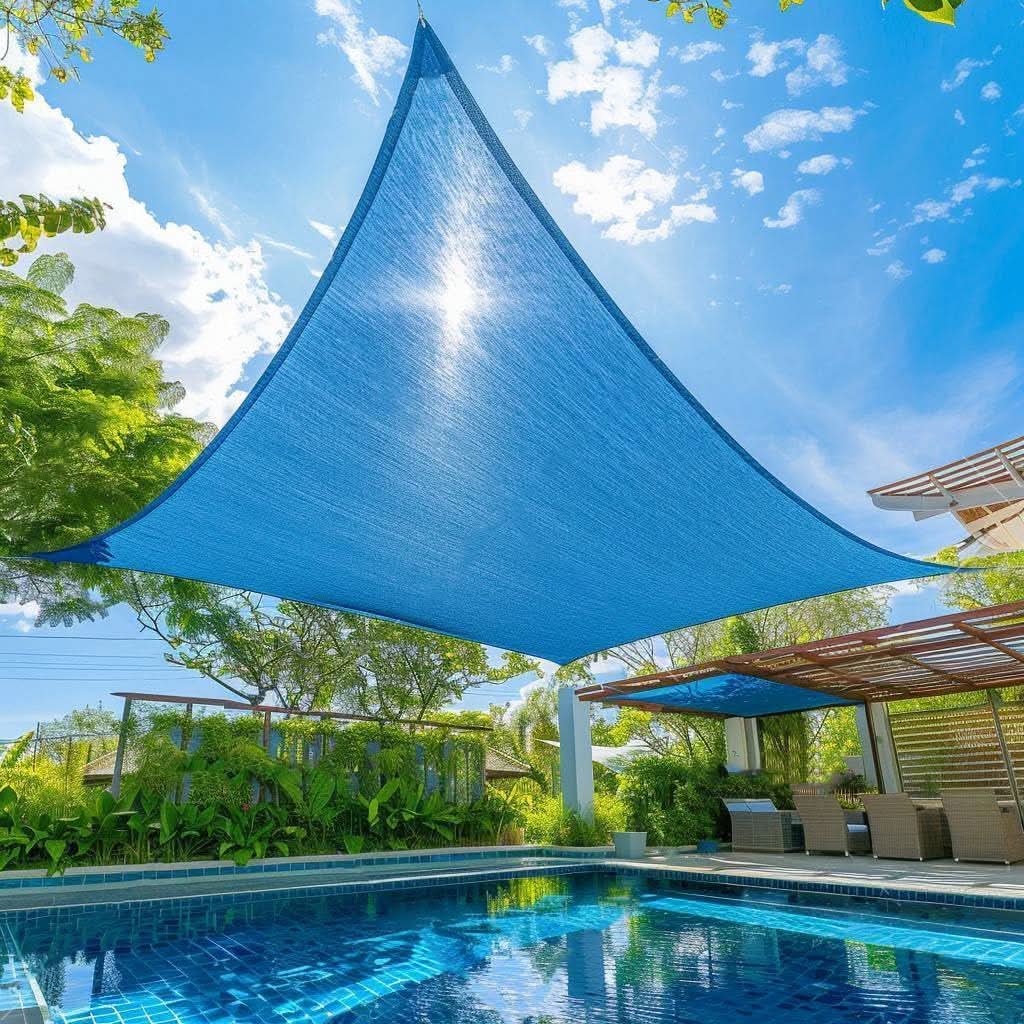 Toldo rectangular con protección UV para jardín y terraza, con sombra duradera