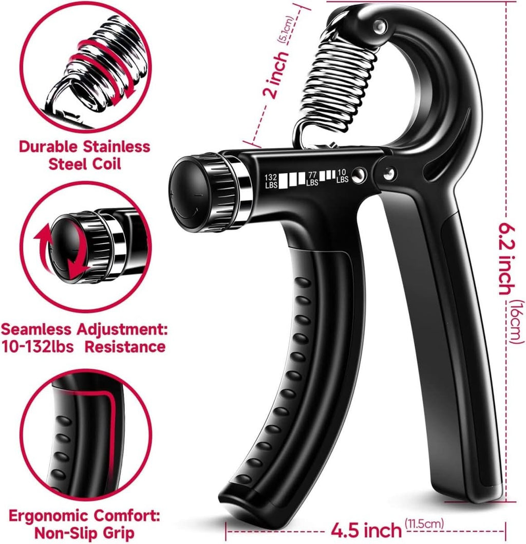 FlexGrip Pro Adjustable Hand Strengthener With Five Levels For Athletes