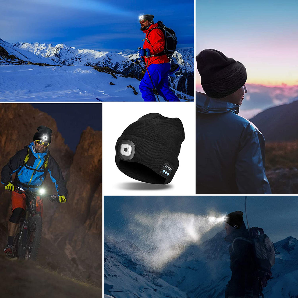 LumaBeanie Bluetooth Hue med Lys og Trådløse Hovedtelefoner