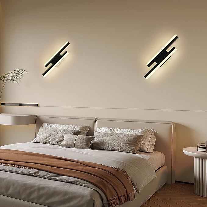 Moderne LED-væglampe – lange lyssprosser
