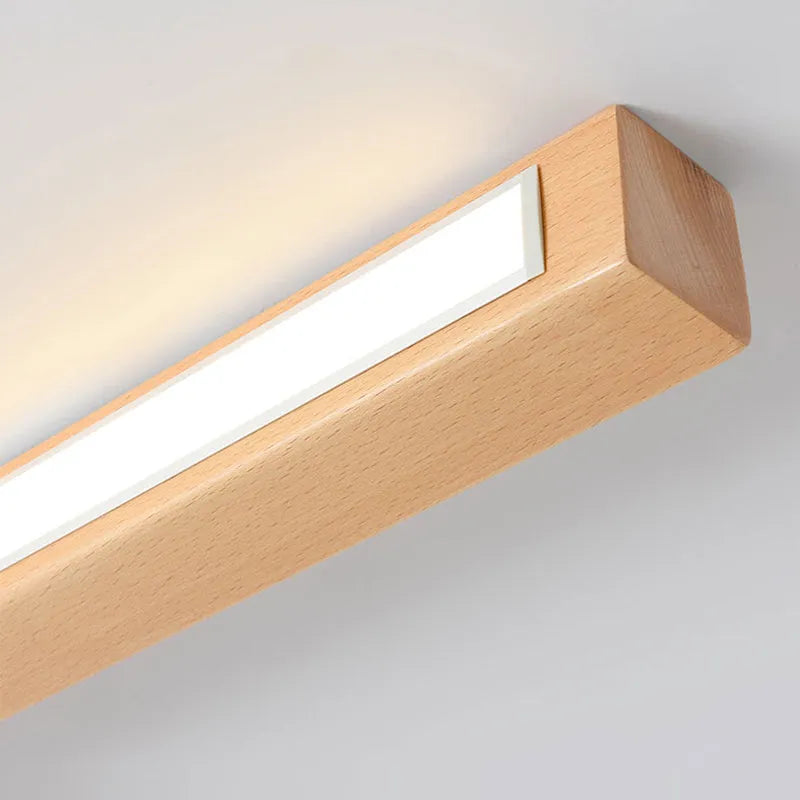 Arisha Linear Slim Wood Ceiling Light
