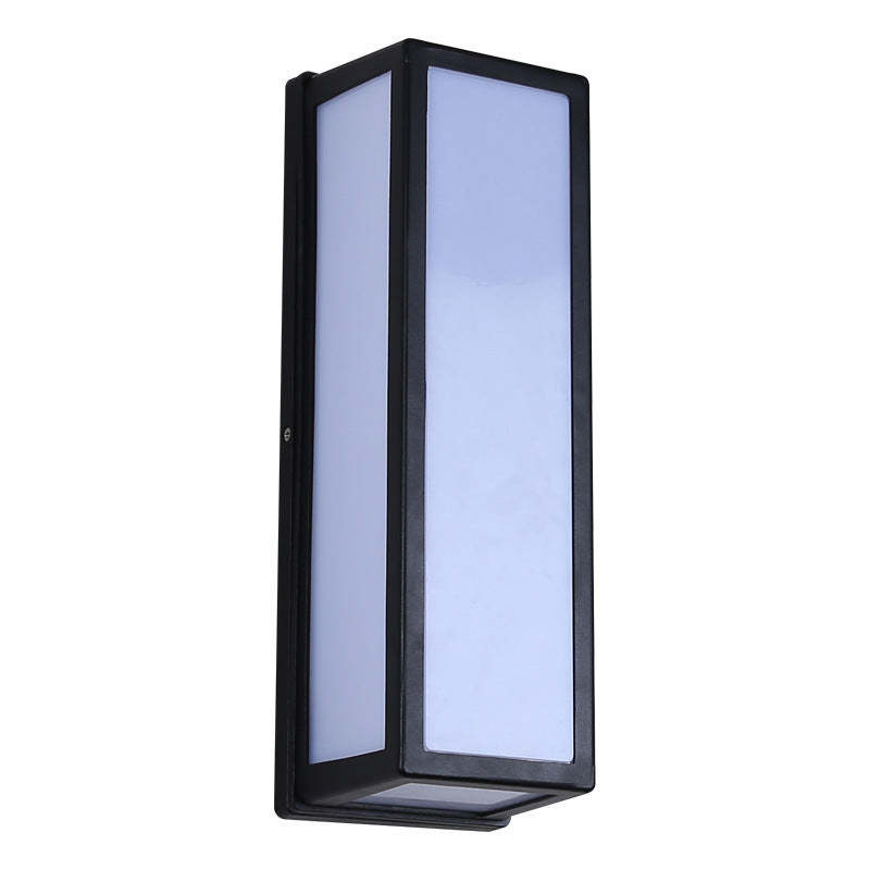 Linae Modern Waterproof Metal Cross Outdoor Wall Lamp, Black - Neutralighting