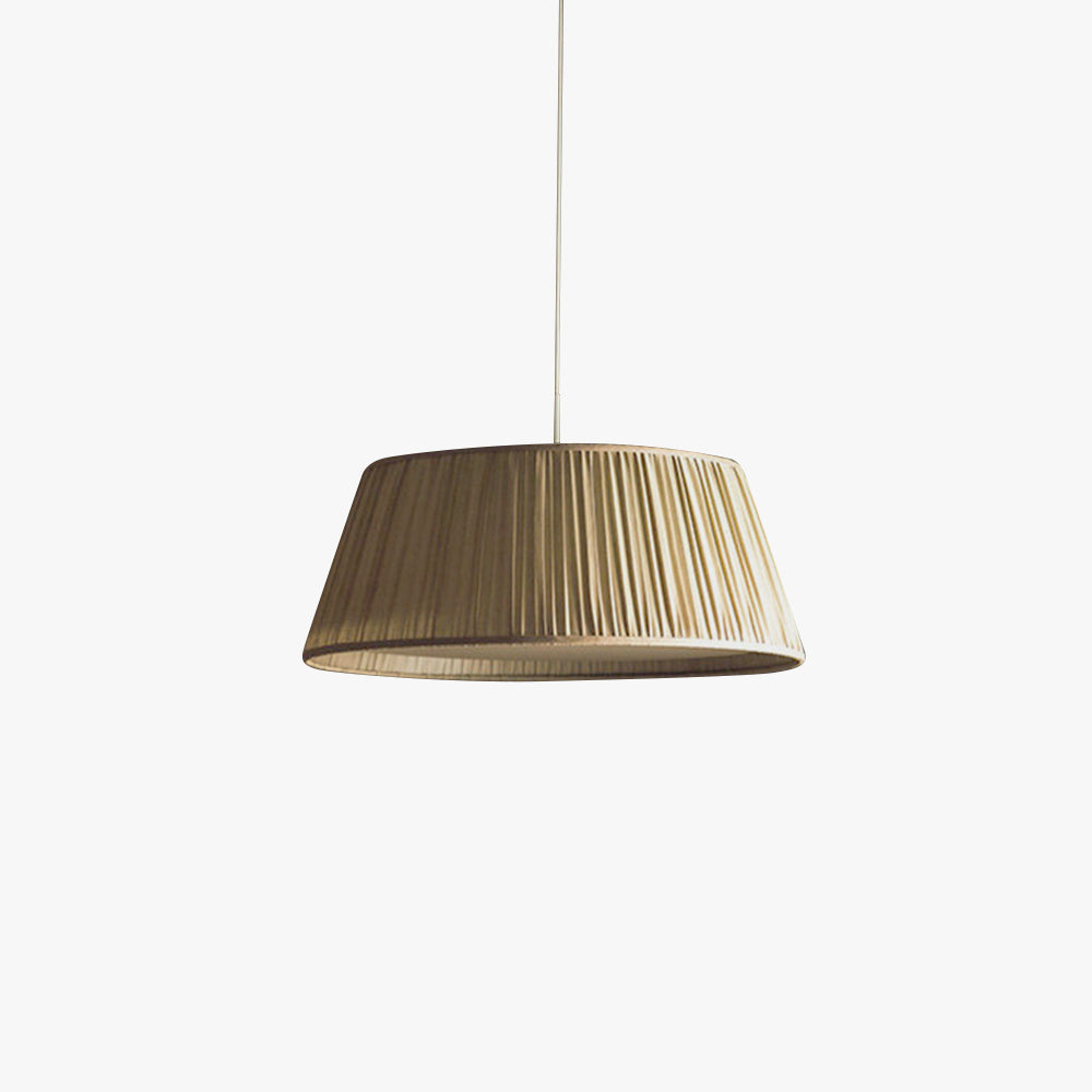 Ritta Pleated Pendant Light Wabi Sabi, Metal/Fabric, Living Room - Neutralighting