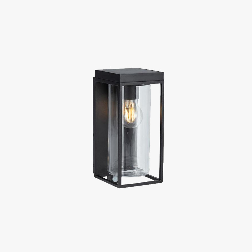 Ray Modern Rectangular Solar Waterproof Glass Outdoor Wall Lamp - Neutralighting