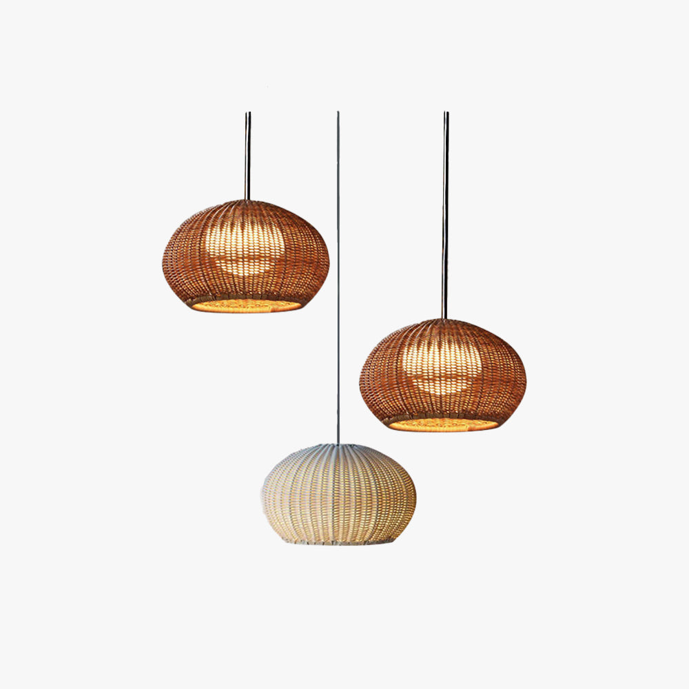 Ray Modern Lantern Pendant Light, Metal/Acrylic, Beige/Coffee - Neutralighting