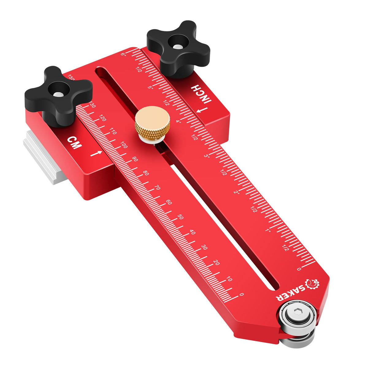 Thin Rip Jig for Table Saw – Aluminium, Inch & Metric Scale, 1/32" Precision