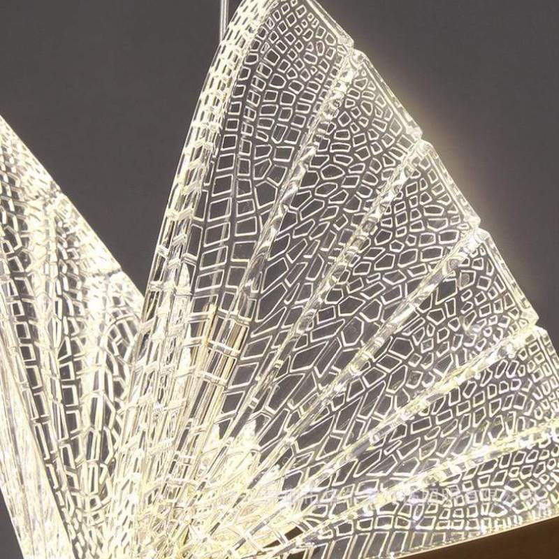 Art déco pillangós függőlámpa — Arisha 2 színű sorozat