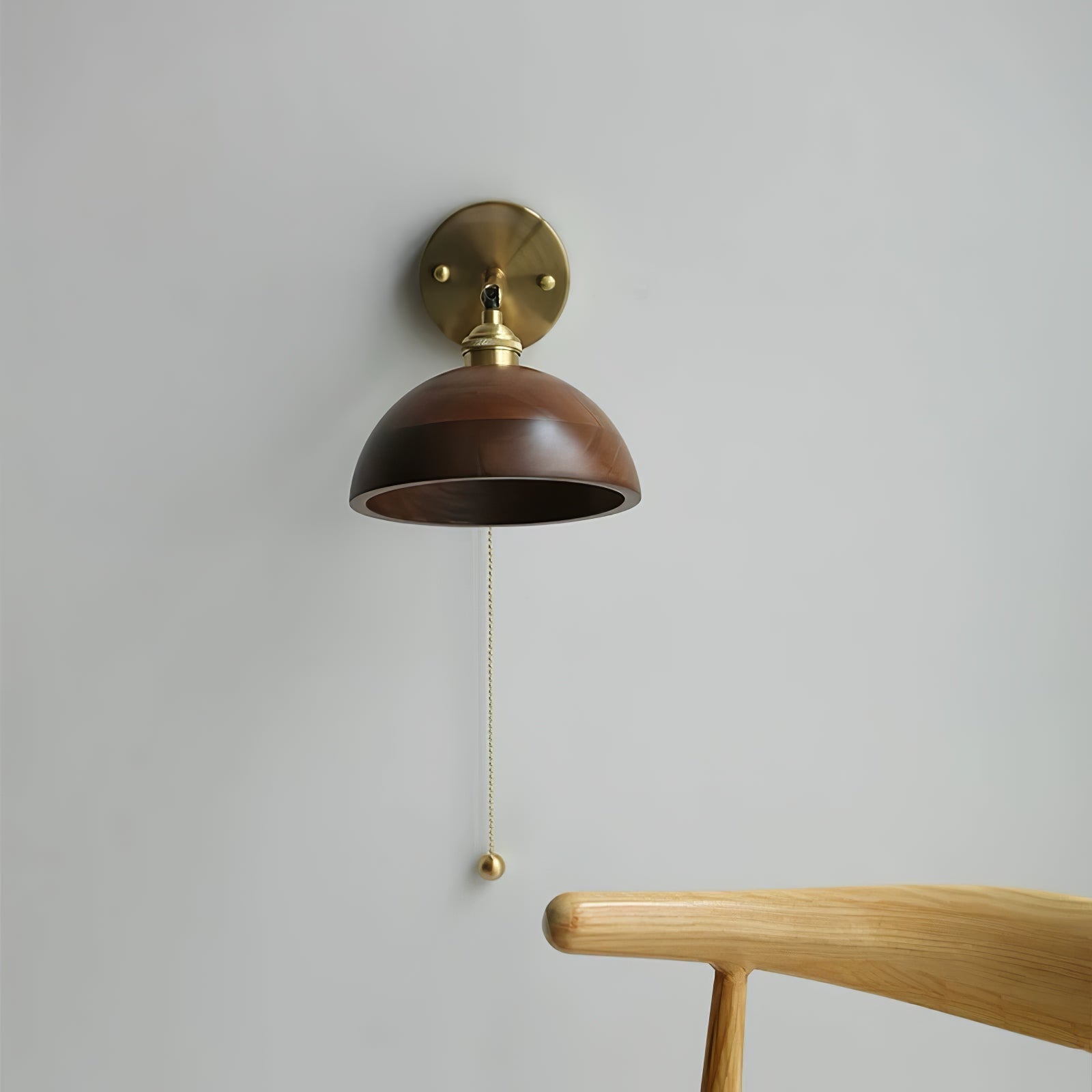 Vintage Wooden Wall Sconce — Artisan Crafted Design
