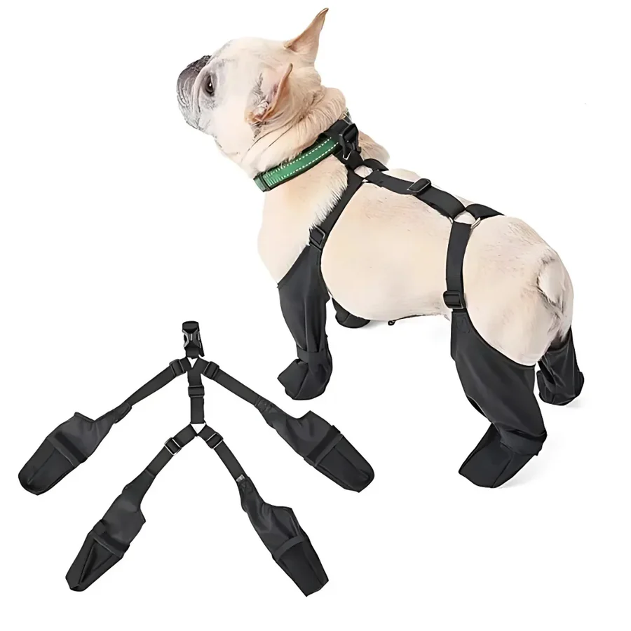 NovaPaw Hundeschuhe mit Trägern, Vollschutz und rutschfester Sohle