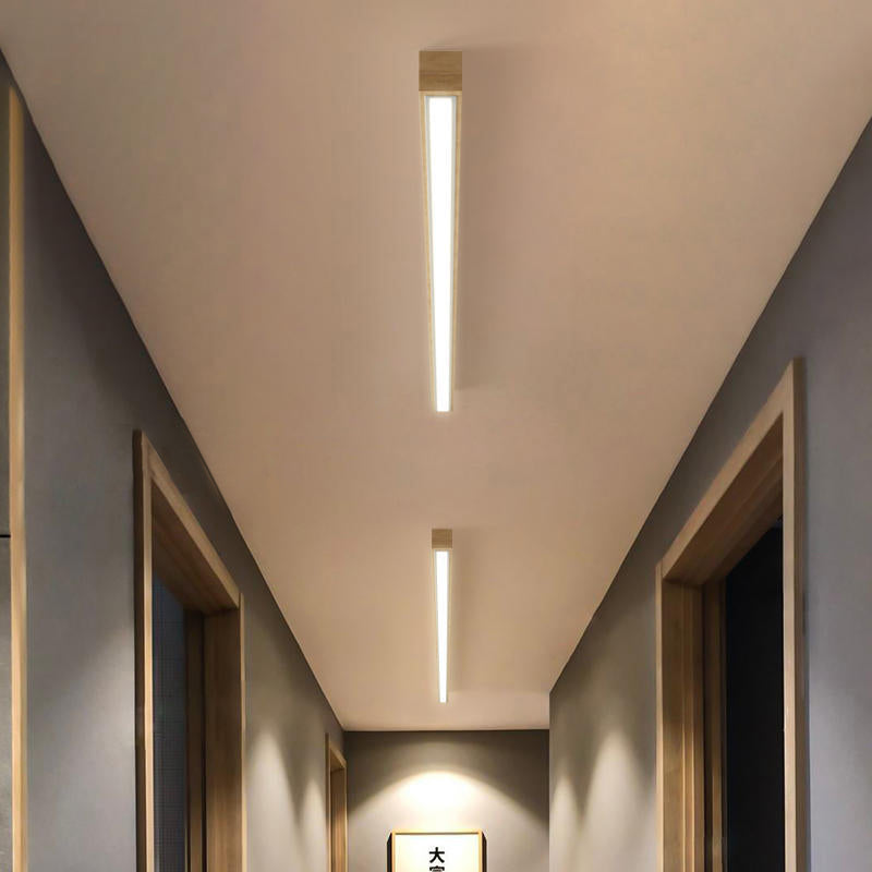 Arisha Linear Slim Wood Ceiling Light
