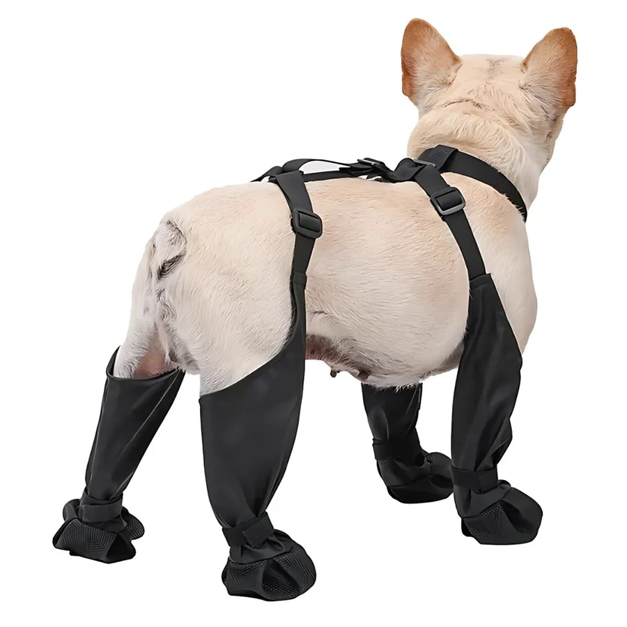 NovaPaw Hundeschuhe mit Trägern, Vollschutz und rutschfester Sohle