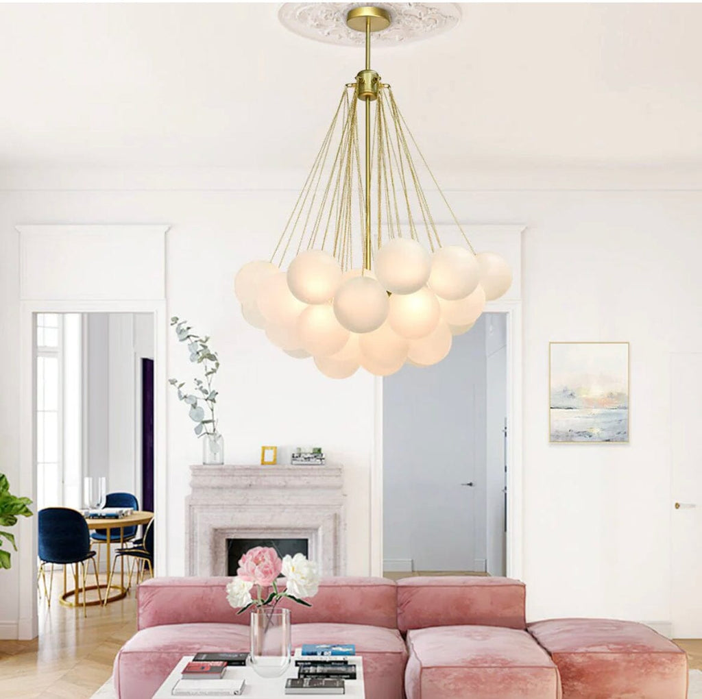Lunera Frosted Globe Chandelier | Orntli