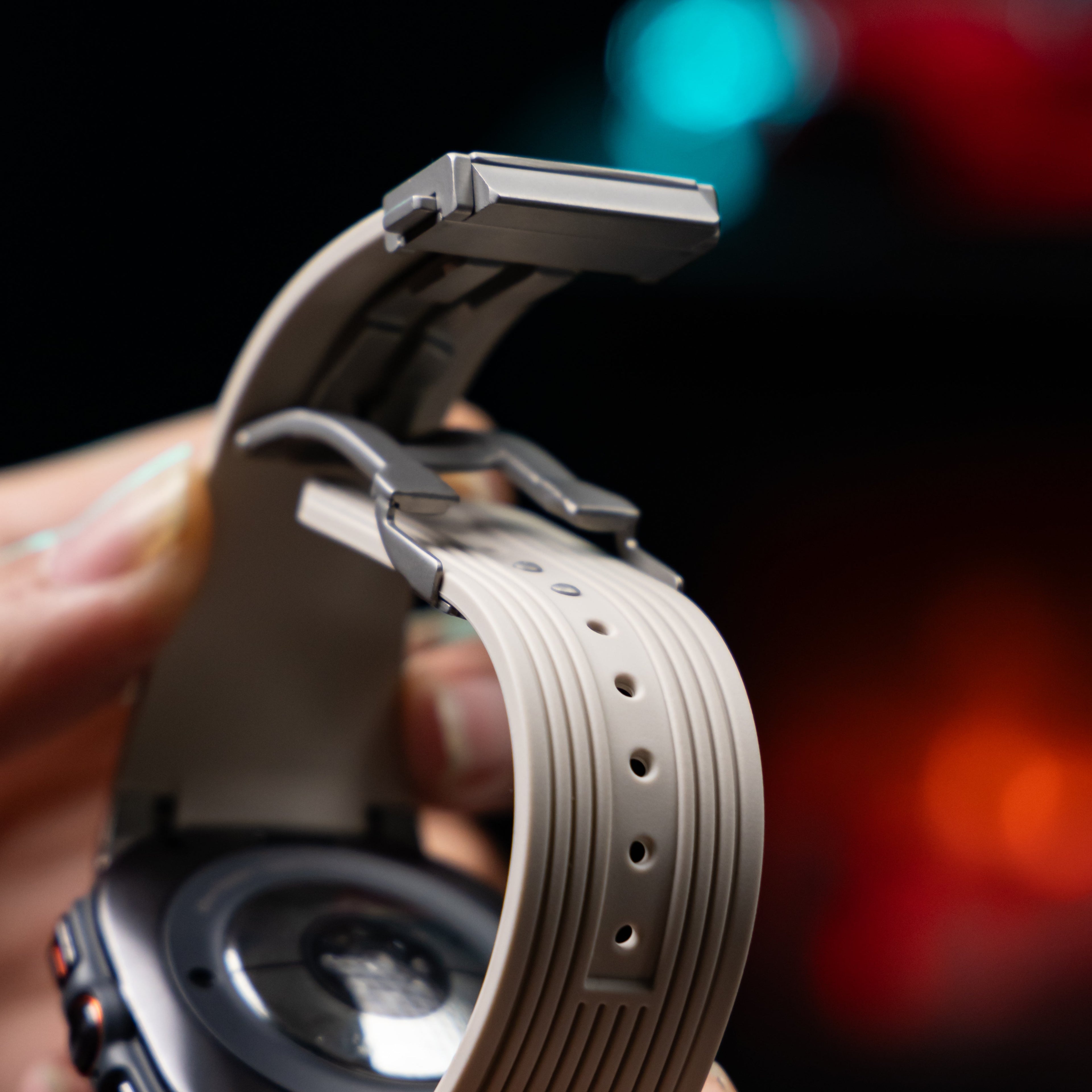 Tali Silikon Reka Bentuk Rapi RM Untuk Jam Tangan Samsung Ultra