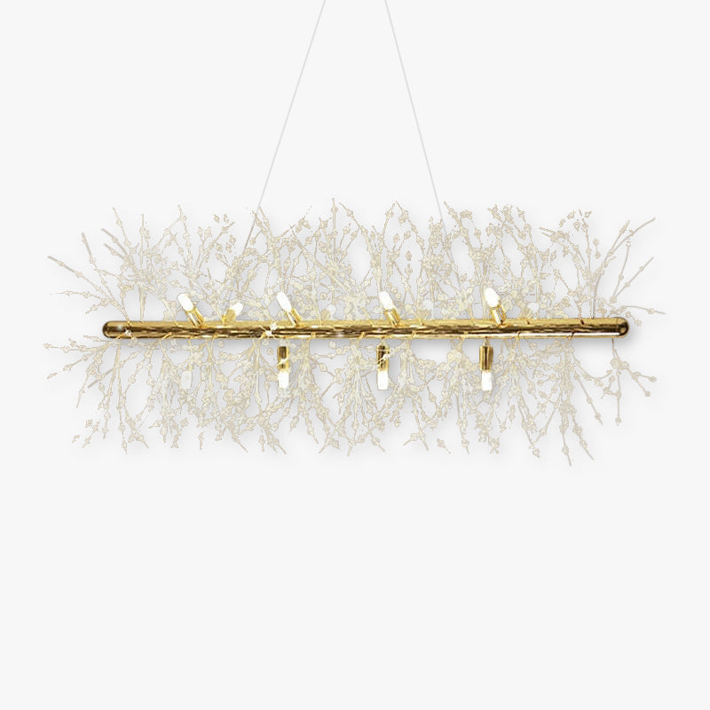 Lili Design LED hanglampen wit goudkleurig metaal woonkamer eetkamer