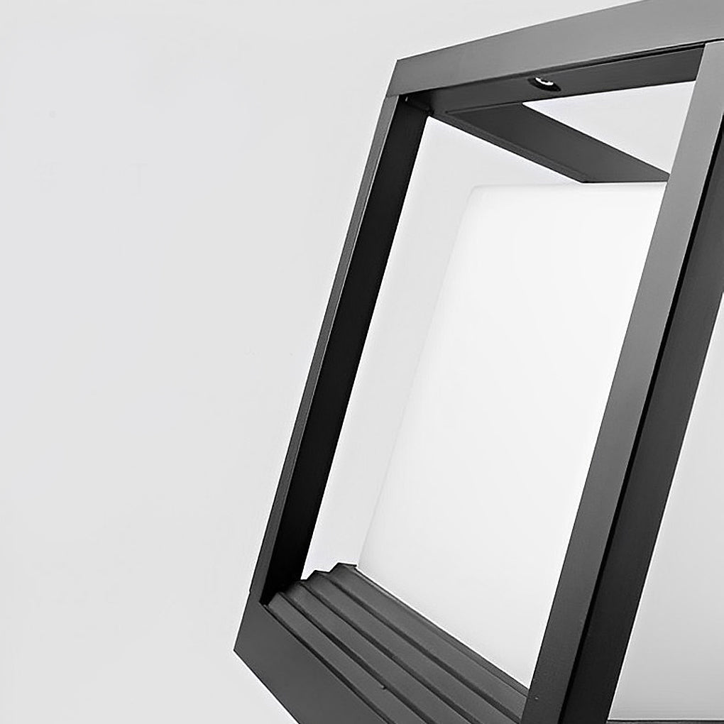 Moderní LED svítidla na sloupky terasy Roberta — minimalistické současné provedení