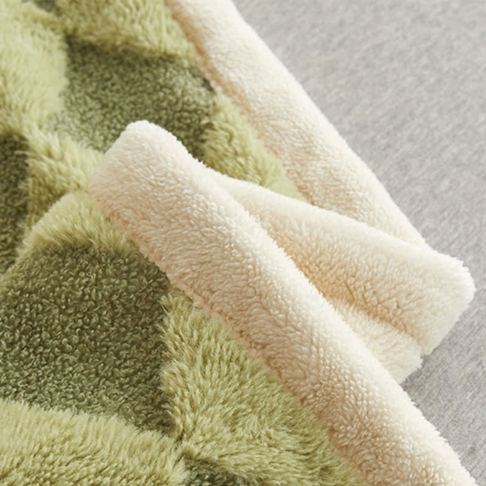 Coperta Comfort con Morbido Motivo a Diamante
