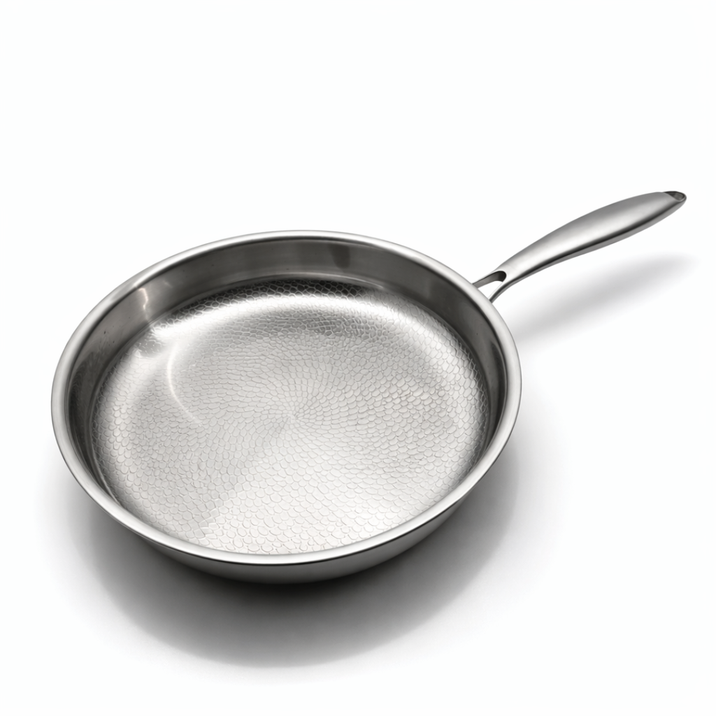 Hammered Titanium Frying Pan 28 cm – Coating-Free, Induction & Oven Safe