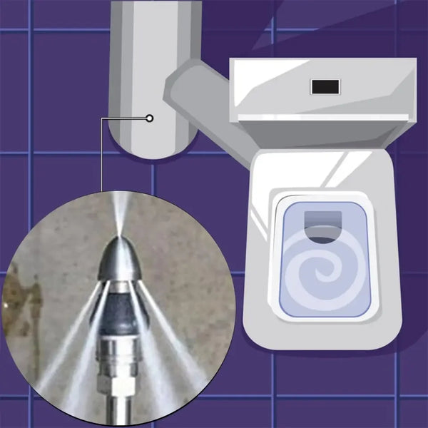 Stainless Steel High-Pressure Sewer Cleaning Nozzle