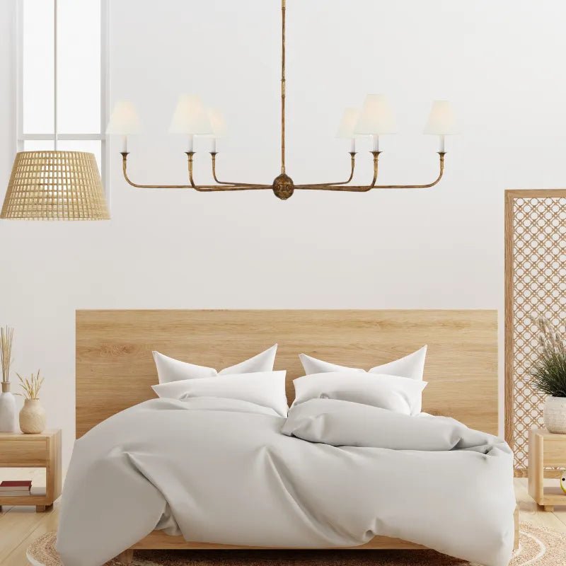Silva Vintage Retro Metal Chandelier, Elegant Ceiling Pendant