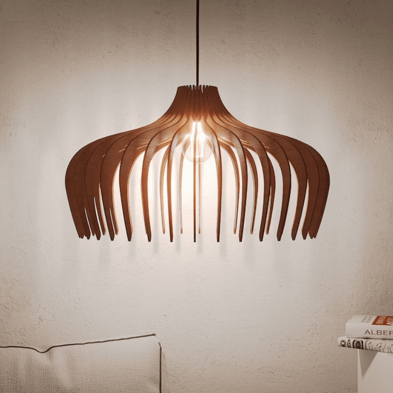 Lampadario in legno Hayden
