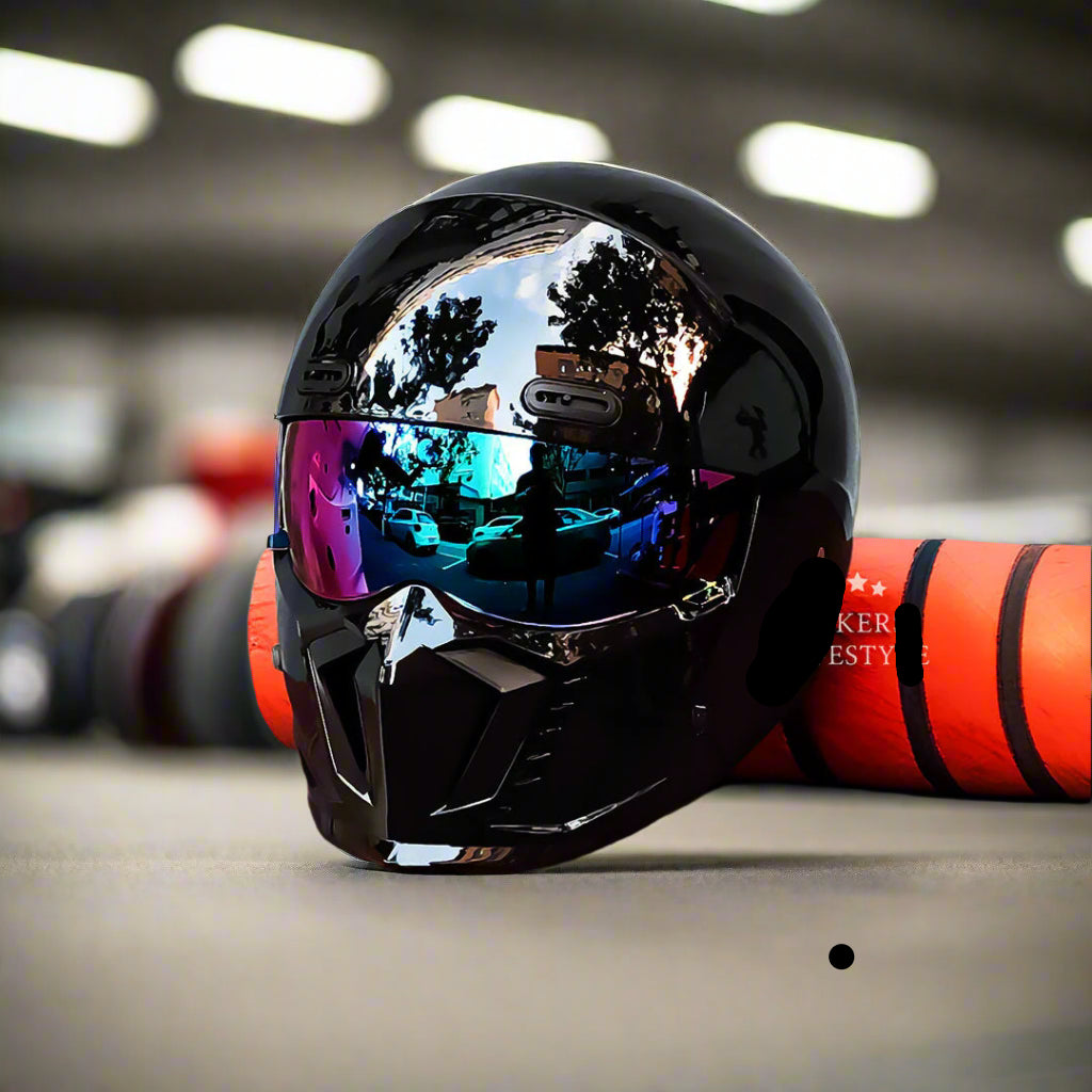 Casque de moto classique rétro homologué DOT et ECE au look intemporel