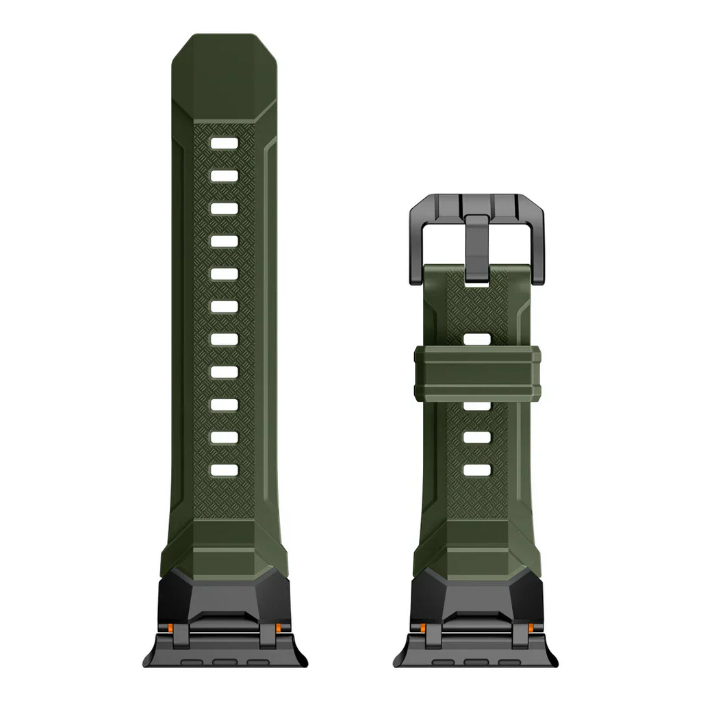 سوار FKM المتين لساعة آبل