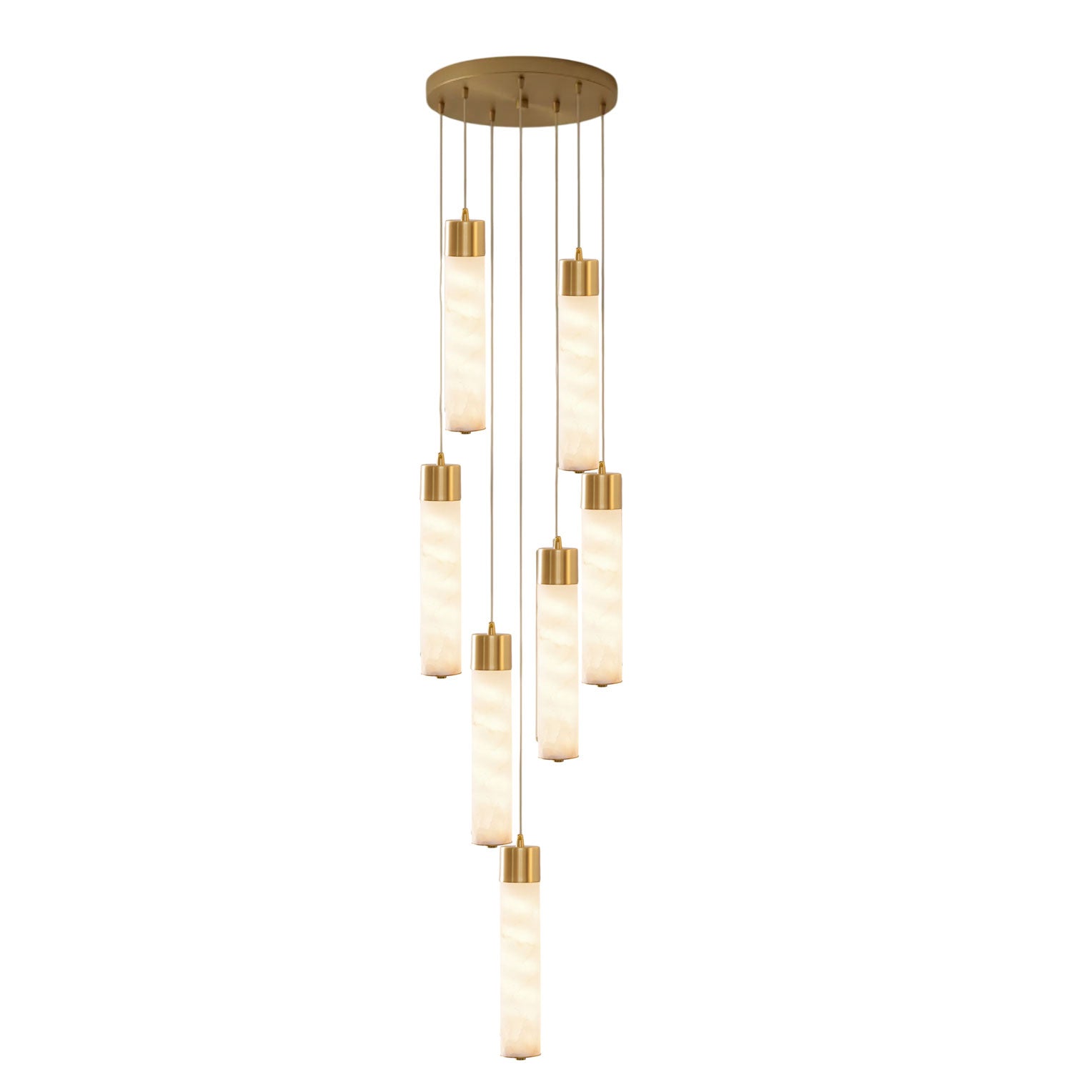 Alabaster Tala Brass Pendant Lamp - Vakkerlight