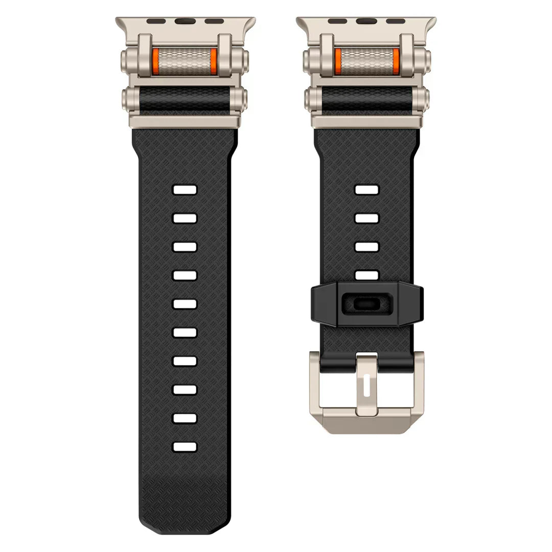 Taktisches drehbares Silikonarmband für die Apple Watch