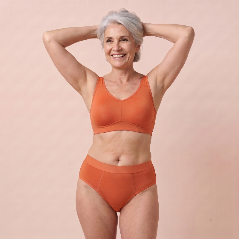 Leakproof Bamboo Hipster Underwear – Breathable, High-Cut, Sizes S–4XL