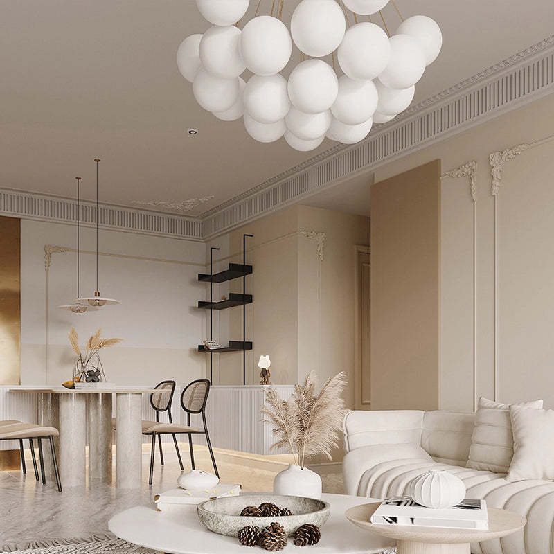 Aurea tervezői függeszték fém és üveg anyagból modern szobákhoz