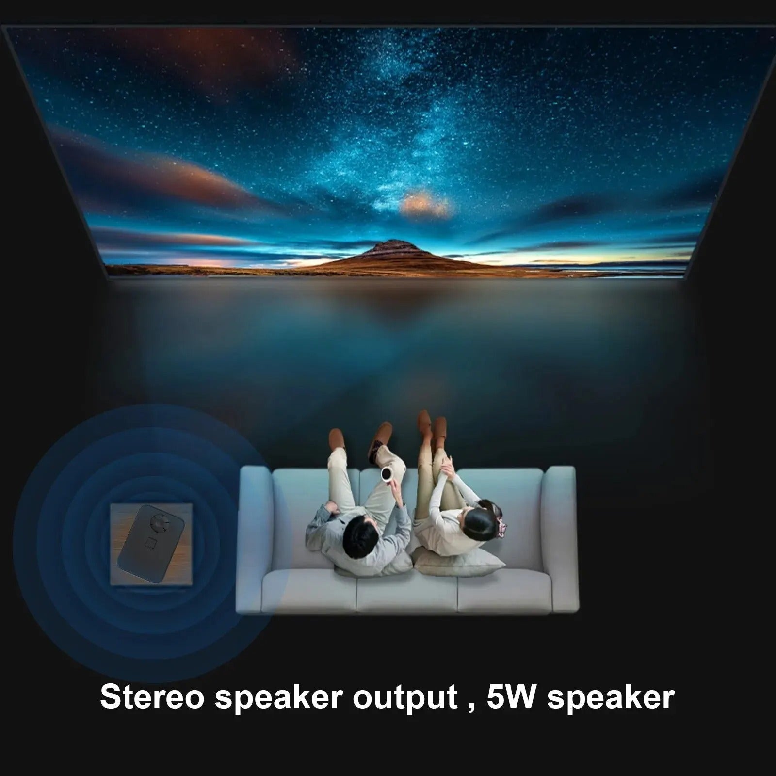 LumaNova WiFi 4K Inteligentny Przenośny Projektor Edycja Pro