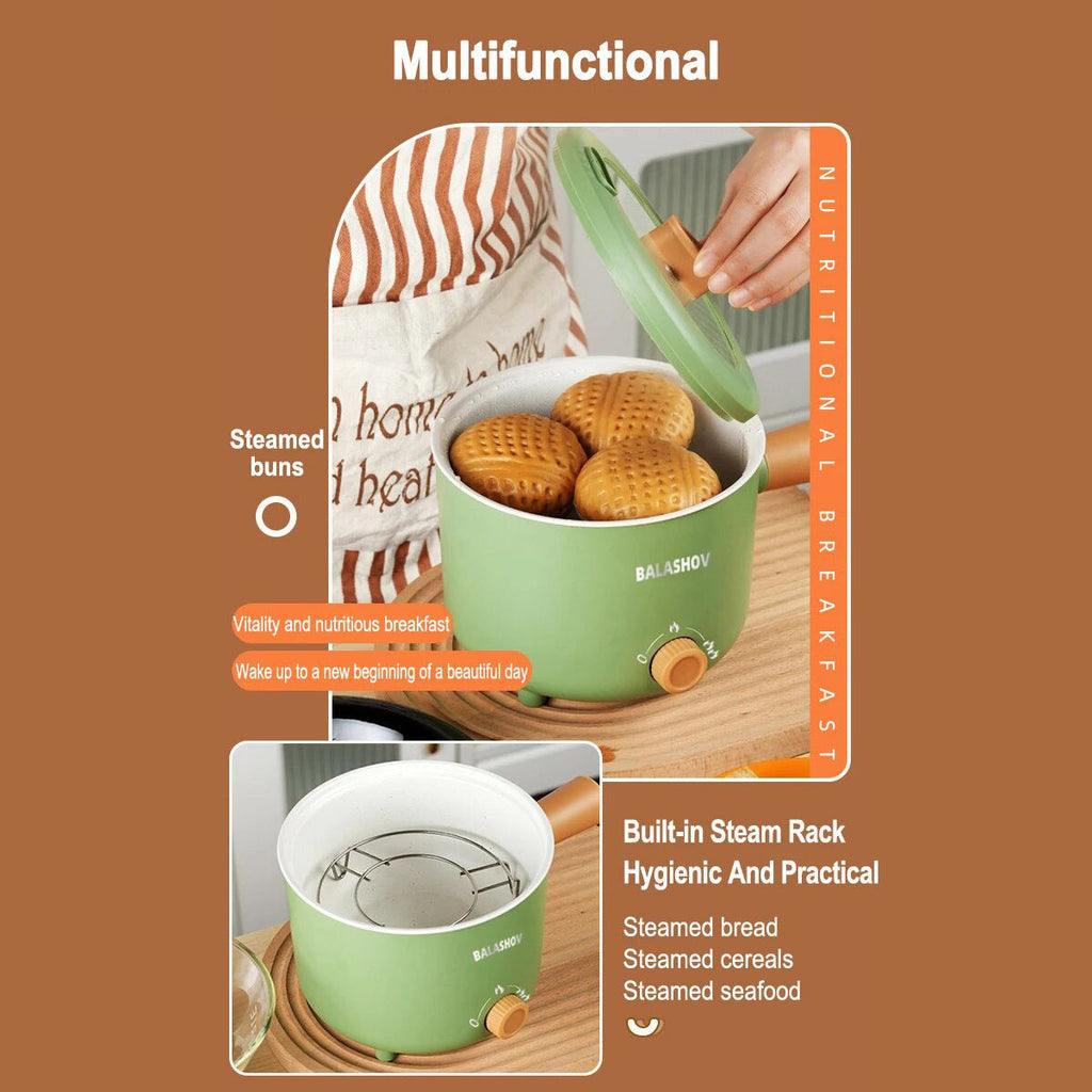 コンパクト電気ノンスティック炊飯器 ミニ鍋付き、110V/220V | Orntli