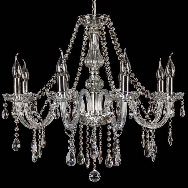 Silva Luxury Candlestick Clear Crystal Chandelier - Neutralighting