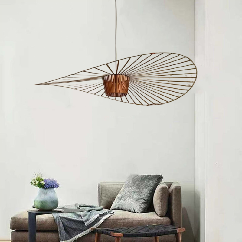 Zenro Modern Flower Fabric Pendant Light 4 Color, Black/White/Gold/Brown - Lamp Outdoor