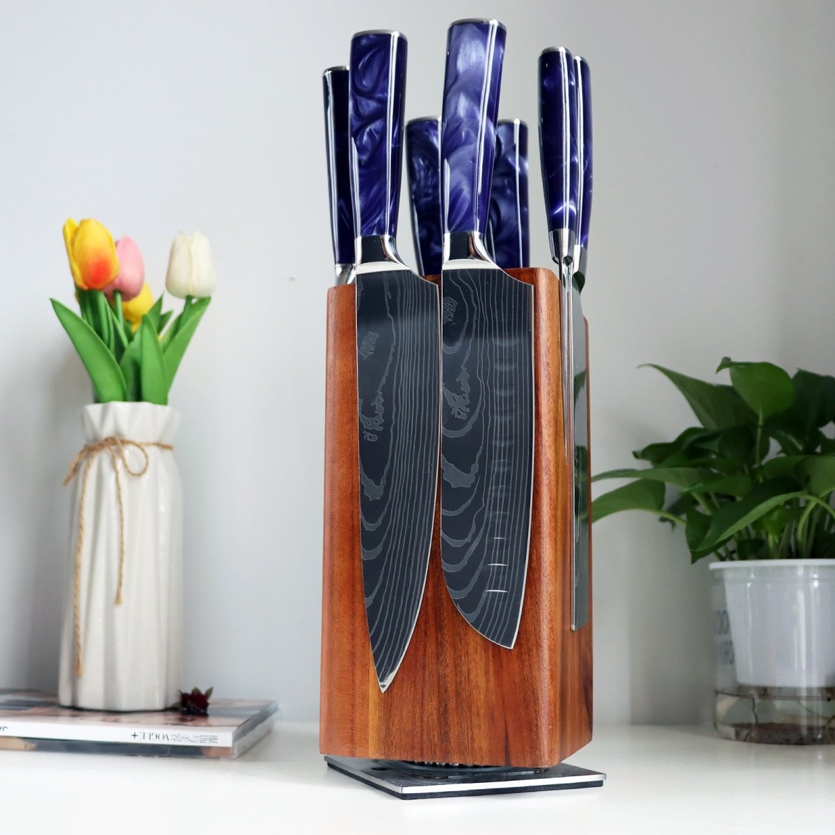 Set Blok Pisau Dapur Profesional 8-Bahagian