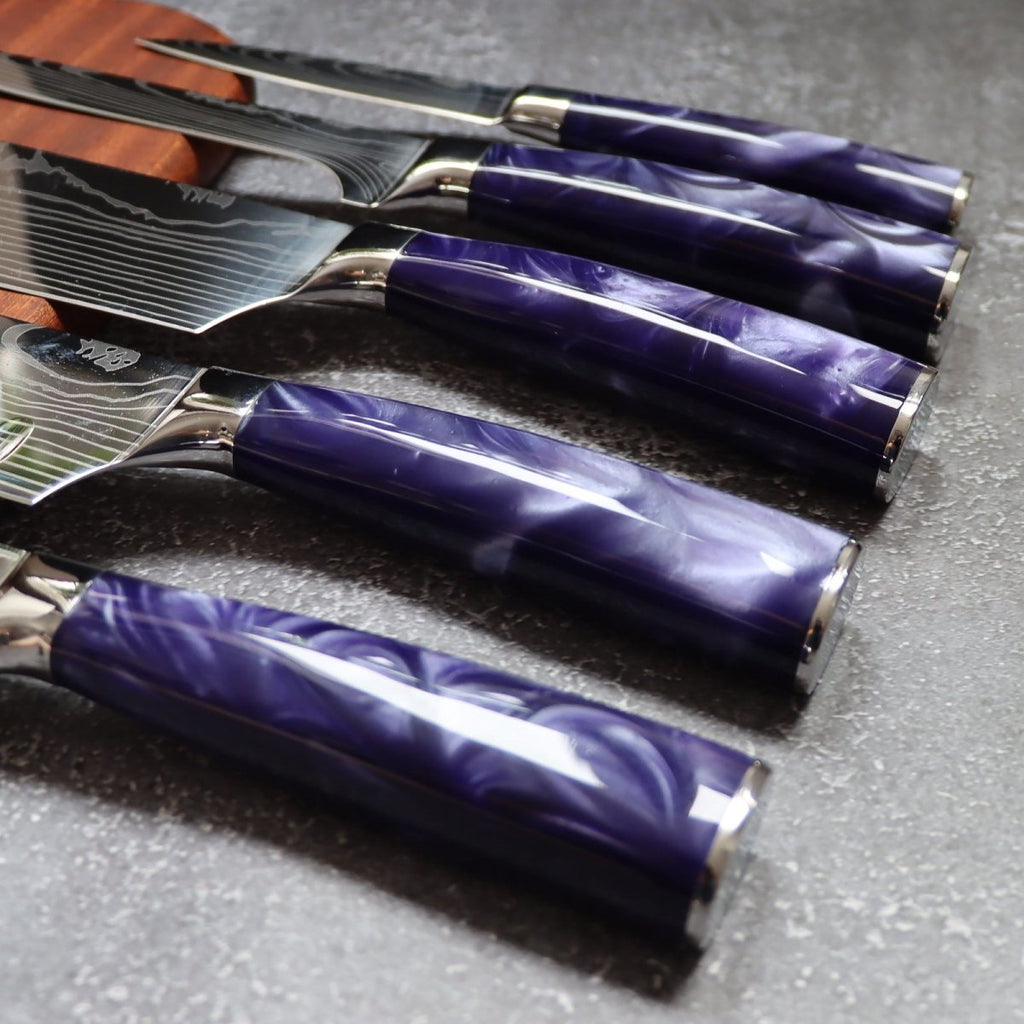 8 Parçalı Profesyonel Mutfak Bıçak Seti ve Standı