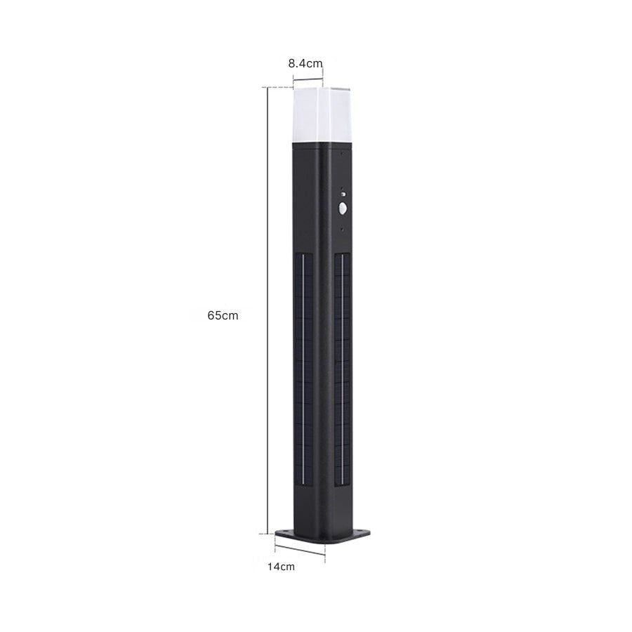 Seaan Solar Torchiere Floor Lamp — Motion Sensor, Adjustable Color Temperature