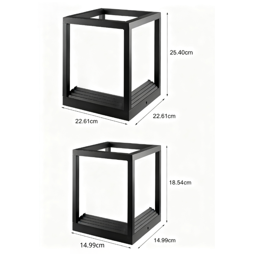 Moderní LED svítidla na sloupky terasy Roberta — minimalistické současné provedení