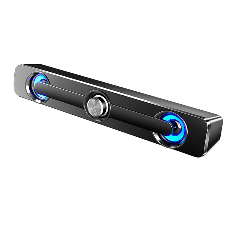 Stolní USB reproduktor s LED světly a 3,5mm konektorem pro notebook a televizi
