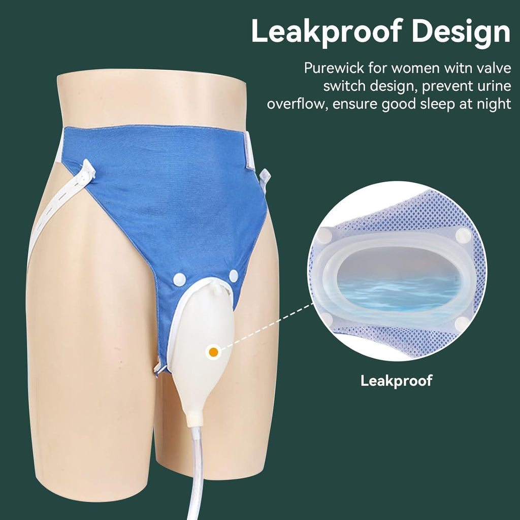Sac de drainage urinaire portable réutilisable de qualité médicale AuraFlow