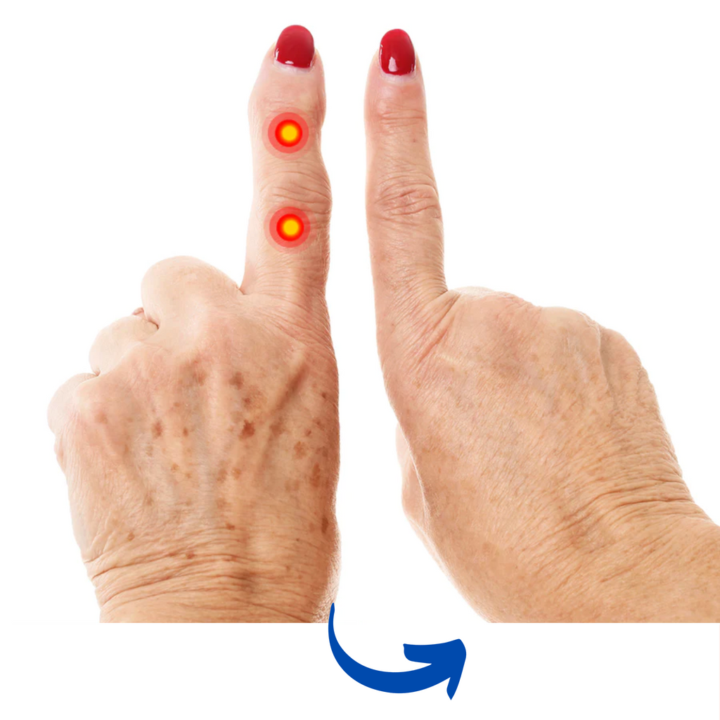 Gants de thérapie par lumière rouge pour l'arthrite, soulagement de la douleur du poignet et de la main, proche infrarouge