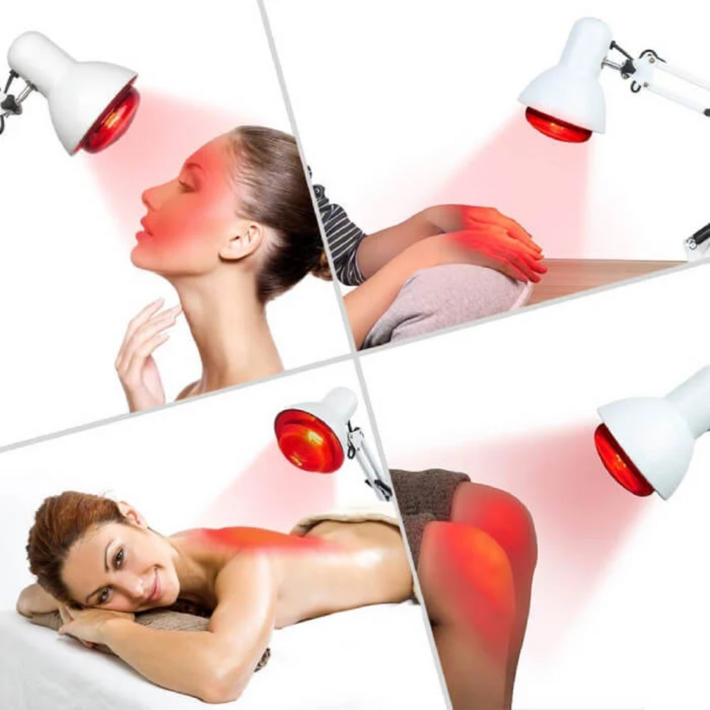 Infrarot-Heizlampe mit Ständer für Rotlichttherapie